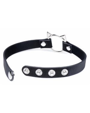 Чокер Master Series Kinky Kitty Ring Slim Choker - Black Чокер Master Series Kinky Kitty Ring Slim Choker - Black
