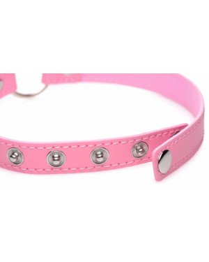 Чокер Master Series Kinky Kitty Ring Slim Choker - Pink Чокер Master Series Kinky Kitty Ring Slim Choker - Pink