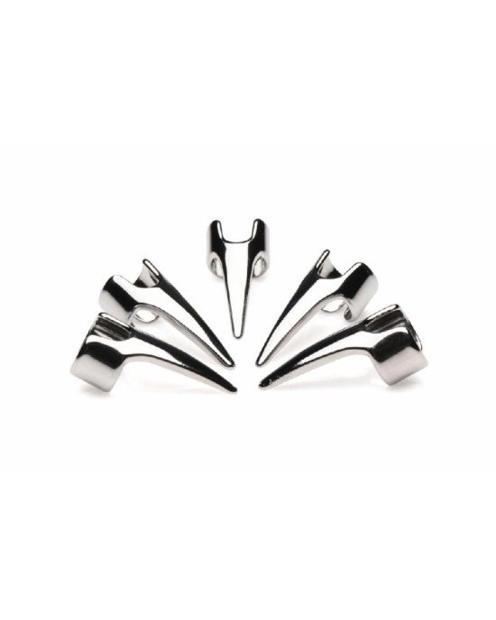 Набір кілець з кігтями Master Series Five-Piece Sensation Claw Rings - Silver Набір кілець з кігтями Master Series Five-Piece Sensation Claw Rings - Silver