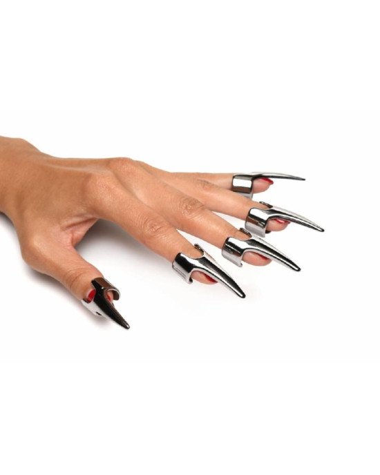 Набір кілець з кігтями Master Series Five-Piece Sensation Claw Rings - Silver Набір кілець з кігтями Master Series Five-Piece Sensation Claw Rings - Silver
