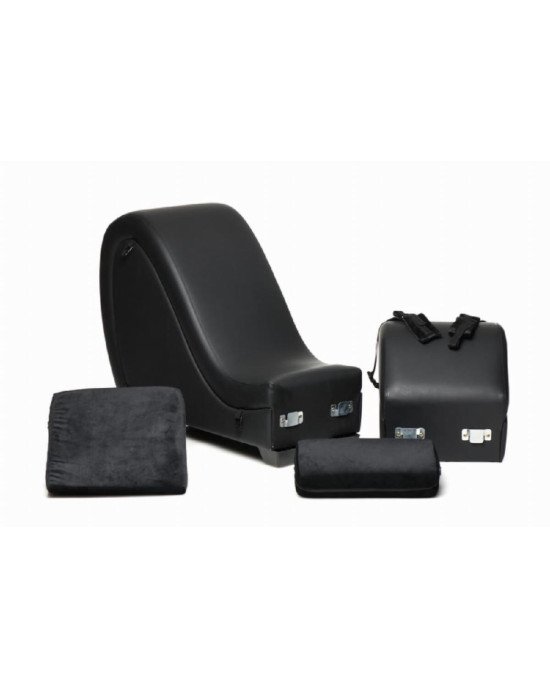 Секс-крісло з подушками Master Series Kinky Sex Lounge with Cushions - Black Секс-крісло з подушками Master Series Kinky Sex Lounge with Cushions - Black