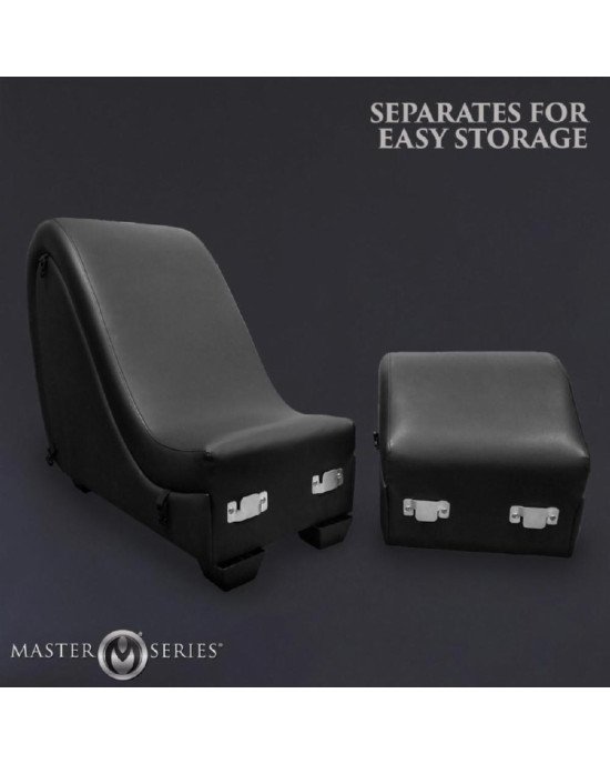 Секс-крісло з подушками Master Series Kinky Sex Lounge with Cushions - Black Секс-крісло з подушками Master Series Kinky Sex Lounge with Cushions - Black