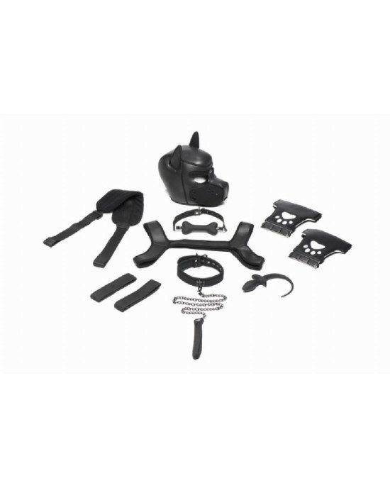 Набір BDSM цуценя Master Series Luxury Pup Arsenal Set - Black Набір BDSM цуценя Master Series Luxury Pup Arsenal Set - Black