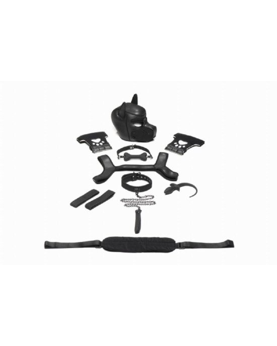 Набір BDSM цуценя Master Series Luxury Pup Arsenal Set - Black Набір BDSM цуценя Master Series Luxury Pup Arsenal Set - Black