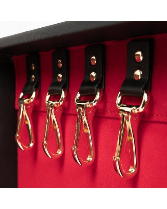 Набір для BDSM Bedroom Fantasies: Bondage Suitcase 13 Pcs - Cow Leather Набір для BDSM Bedroom Fantasies: Bondage Suitcase 13 Pcs - Cow Leather