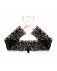 Мереживні наручники та комір Rosy Gold - Lace Cuffs and Collar - Black Мереживні наручники та комір Rosy Gold - Lace Cuffs and Collar - Black