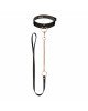 Нашийник з повідцем Rosy Gold - Collar with Leash - Black