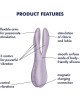 Кліторальний вібратор Satisfyer Threesome 2 Violet Кліторальний вібратор Satisfyer Threesome 2 Violet