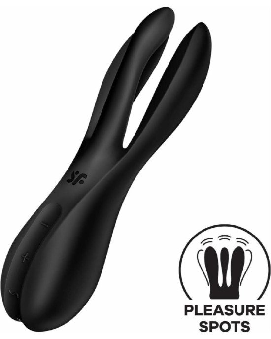 Кліторальний вібратор Satisfyer Threesome 2 Black Кліторальний вібратор Satisfyer Threesome 2 Black