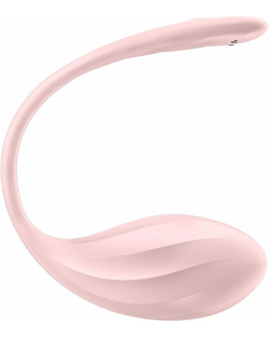 Віброяйце Satisfyer Ribbed Petal Connect App Rose