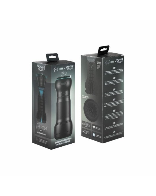 Мастурбатор Kiiroo Feel Pocket зі всмоктувальною інтерактивною насадкою PowerBlow Combo Set Мастурбатор Kiiroo Feel Pocket зі всмоктувальною інтерактивною насадкою PowerBlow Combo Set