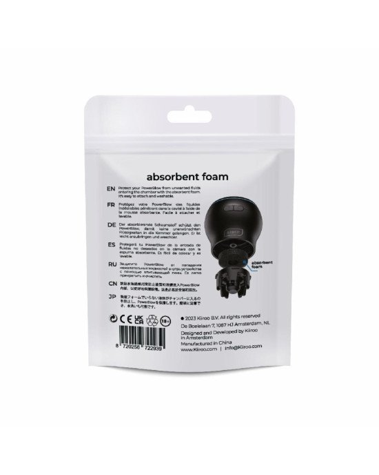 Поглинальна губка Kiiroo Powerblow Absorbent Foam 5 шт Поглинальна губка Kiiroo Powerblow Absorbent Foam 5 шт