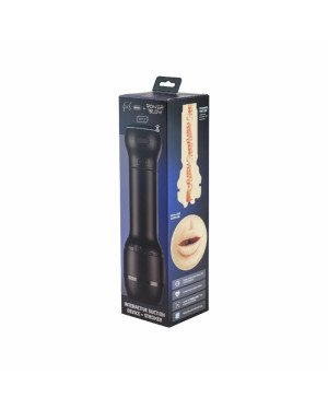 Мастурбатор-ротик Kiiroo Feel Mouth зі всмоктувальною інтерактивною насадкою PowerBlow Combo Set