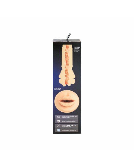 Мастурбатор-ротик Kiiroo Feel Mouth зі всмоктувальною інтерактивною насадкою PowerBlow Combo Set