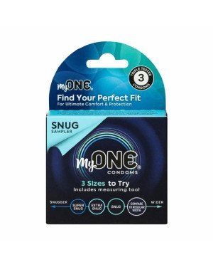 Презервативи MyONE Snug 3 Sampler шт, картонна коробка Презервативи MyONE Snug 3 Sampler шт, картонна коробка