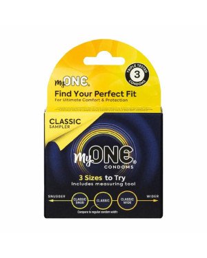 Презервативи MyONE Classic Sampler 3 шт, картонна коробка Презервативи MyONE Classic Sampler 3 шт, картонна коробка