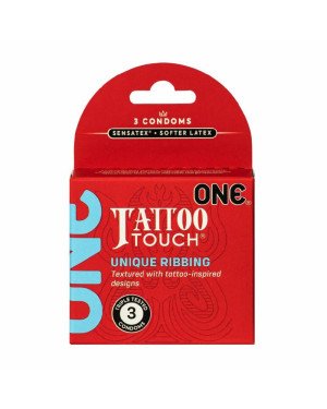 Презервативи ONE Tattoo Touch 3 шт, картонна коробка