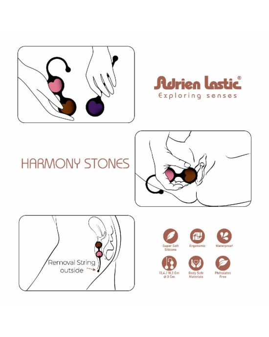 Вагінальні кульки Adrien Lastic Harmony Stones Вагінальні кульки Adrien Lastic Harmony Stones