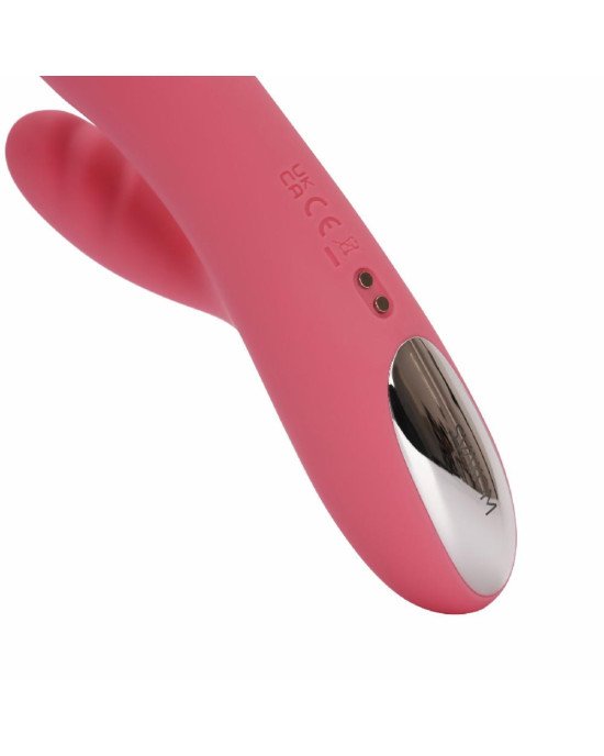 Вібратор-кролик Svakom Avery Strawberry Pink зі стовбуром, що рухається, рух вперед-назад Вібратор-кролик Svakom Avery Strawberry Pink зі стовбуром, що рухається, рух вперед-назад