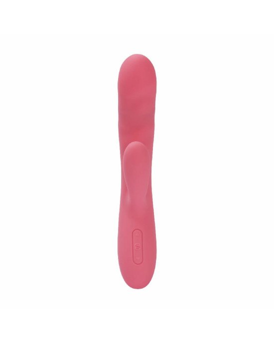Вібратор-кролик Svakom Avery Strawberry Pink зі стовбуром, що рухається, рух вперед-назад Вібратор-кролик Svakom Avery Strawberry Pink зі стовбуром, що рухається, рух вперед-назад