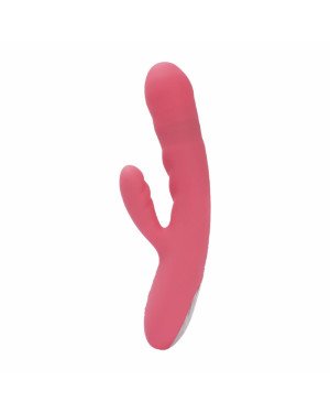 Вібратор-кролик Svakom Avery Strawberry Pink зі стовбуром, що рухається, рух вперед-назад