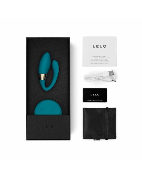 Вібратор для пар LELO Tiani Duo Ocean Blue, 2 мотори, пульт ДК Вібратор для пар LELO Tiani Duo Ocean Blue, 2 мотори, пульт ДК