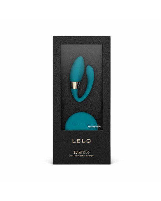 Вібратор для пар LELO Tiani Duo Ocean Blue, 2 мотори, пульт ДК Вібратор для пар LELO Tiani Duo Ocean Blue, 2 мотори, пульт ДК
