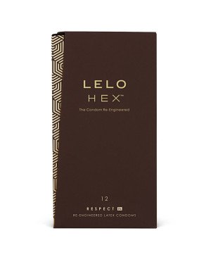 Презервативи LELO HEX Condoms Respect XL 12 Pack, тонкі та суперміцні, збільшений розмір Презервативи LELO HEX Condoms Respect XL 12 Pack, тонкі та суперміцні, збільшений розмір