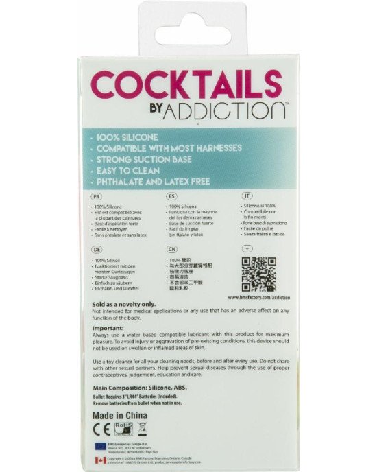 Фалоімітатор на присосці Cocktails by Addiction – Peach Bellini Фалоімітатор на присосці Cocktails by Addiction – Peach Bellini