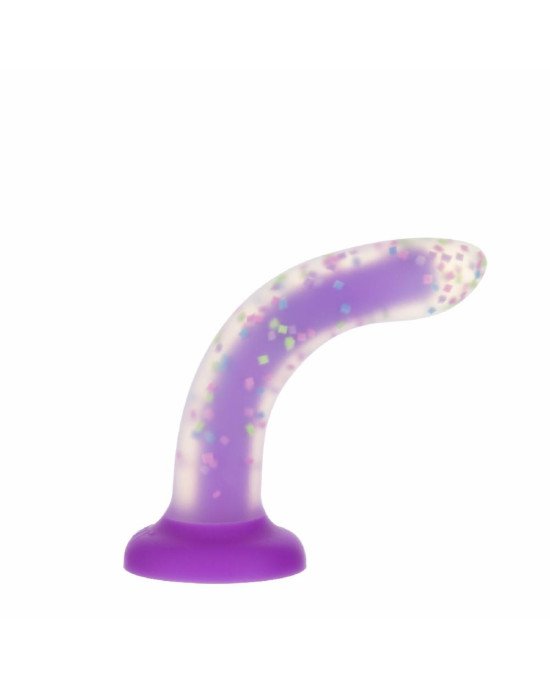 Фалоімітатор, що світиться в темряві, ADDICTION Rave 8″, Glow in the Dark Dildo Purple Confetti, 20,3 см Фалоімітатор, що світиться в темряві, ADDICTION Rave 8″, Glow in the Dark Dildo Purple Confetti, 20,3 см