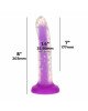 Фалоімітатор, що світиться в темряві, ADDICTION Rave 8″, Glow in the Dark Dildo Purple Confetti, 20,3 см Фалоімітатор, що світиться в темряві, ADDICTION Rave 8″, Glow in the Dark Dildo Purple Confetti, 20,3 см