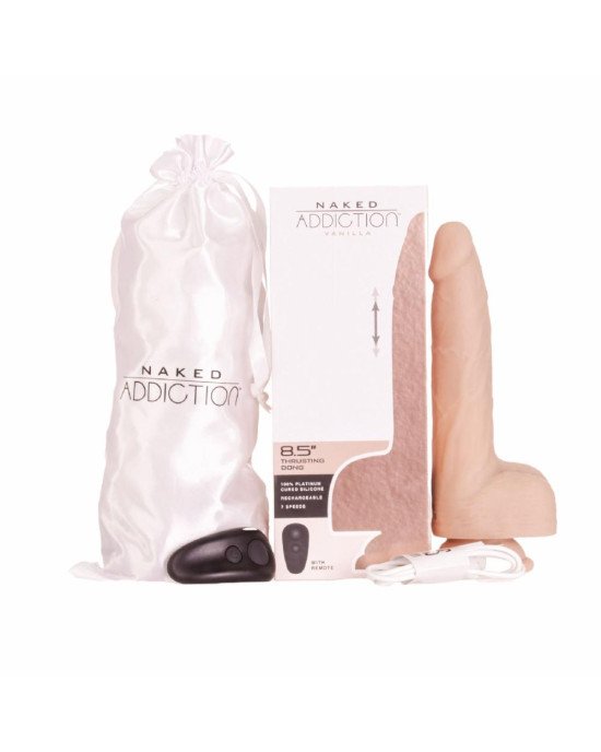 Фалоімітатор із пульсацією Addiction Naked Addiction 8.5” Thruster - Vanilla Фалоімітатор із пульсацією Addiction Naked Addiction 8.5” Thruster - Vanilla