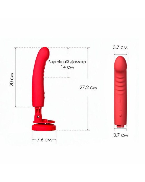 Дилдо з вібрацією Lovense Mission 2 Vibrating suction cup dildo Дилдо з вібрацією Lovense Mission 2 Vibrating suction cup dildo