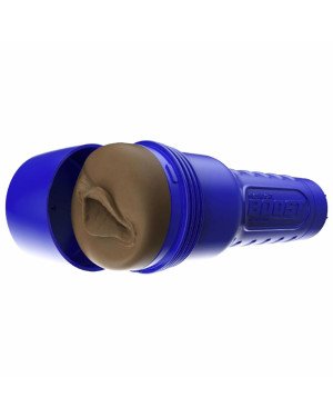 Мастурбатор-вагіна Fleshlight Boost Bang Medium Dark Flesh, плаваючі кільця Turbo Tech