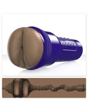 Мастурбатор-попка Fleshlight Boost Blast Female Medium Dark Flesh, плаваючі кільця Turbo Tech