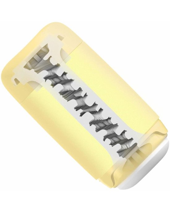 Мастурбатор TENGA PUFFY Custard Yellow, ультрам’який матеріал, багаторазовий, наскрізний Мастурбатор TENGA PUFFY Custard Yellow, ультрам’який матеріал, багаторазовий, наскрізний
