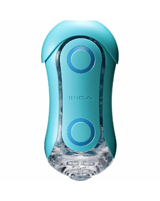Мастурбатор Tenga Flip Orb — Ocean Blue, з можливістю зміни тиску та стимулювальними кульками всередині