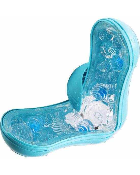 Мастурбатор Tenga Flip Orb — Ocean Blue, з можливістю зміни тиску та стимулювальними кульками всередині