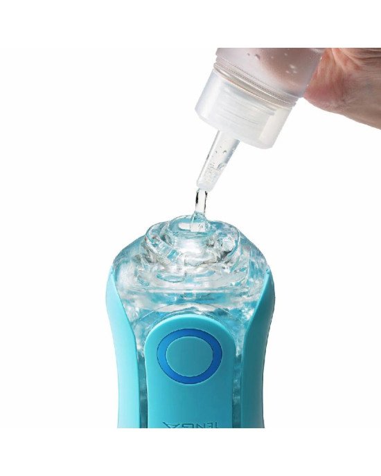 Мастурбатор Tenga Flip Orb — Ocean Blue, з можливістю зміни тиску та стимулювальними кульками всередині