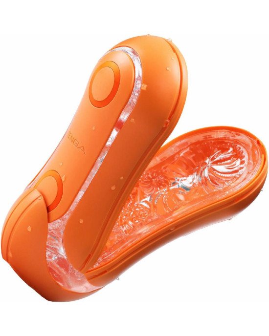 Мастурбатор Tenga Flip Orb — Sunset Orange, з можливістю зміни тиску та стимулювальними кульками всередині Мастурбатор Tenga Flip Orb — Sunset Orange, з можливістю зміни тиску та стимулювальними кульками всередині