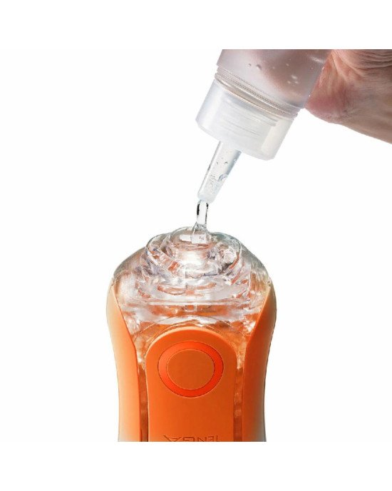 Мастурбатор Tenga Flip Orb — Sunset Orange, з можливістю зміни тиску та стимулювальними кульками всередині Мастурбатор Tenga Flip Orb — Sunset Orange, з можливістю зміни тиску та стимулювальними кульками всередині