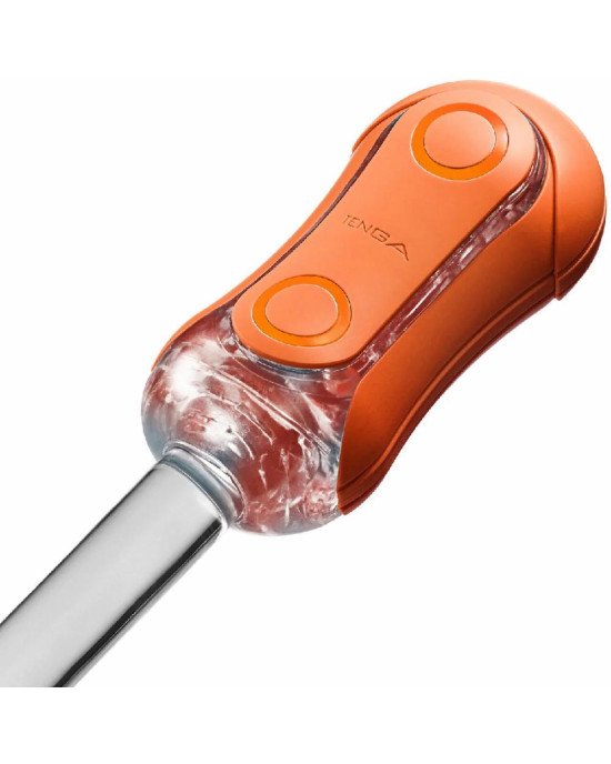 Мастурбатор Tenga Flip Orb — Sunset Orange, з можливістю зміни тиску та стимулювальними кульками всередині Мастурбатор Tenga Flip Orb — Sunset Orange, з можливістю зміни тиску та стимулювальними кульками всередині