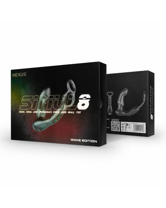 Стимулятор простати Nexus SIMUL8 Wave Edition з ерекційним кільцем Стимулятор простати Nexus SIMUL8 Wave Edition з ерекційним кільцем