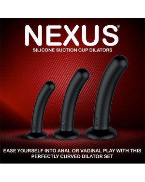 Набір дилдо Nexus Dilating Set  (17см, 15см, 12,5см)