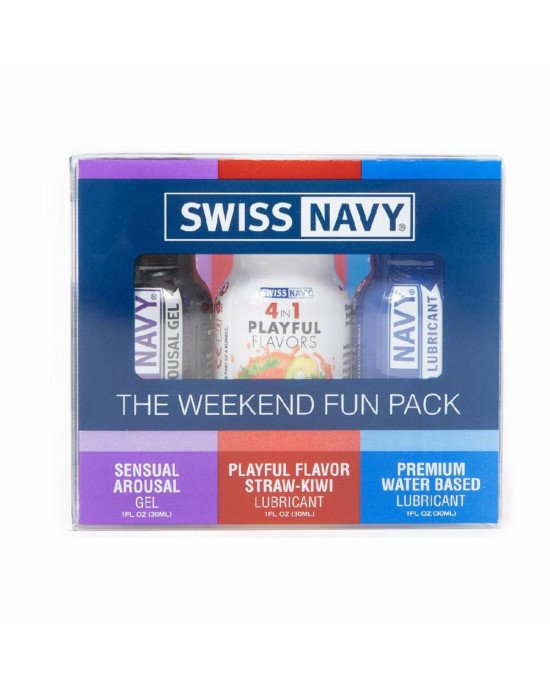 Набір Swiss Navy Weekend Fun Pack 3 х 30 мл Набір Swiss Navy Weekend Fun Pack 3 х 30 мл