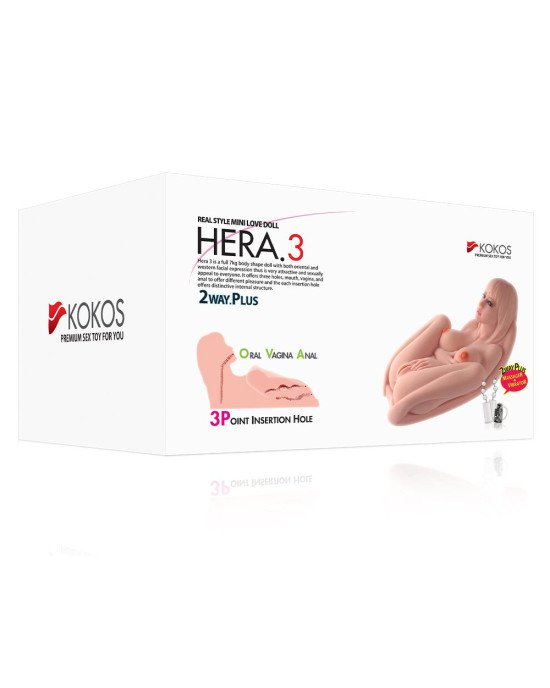 Мастурбатор Kokos Hera 3 2WayPlus з функцією масажу та вібрацією Мастурбатор Kokos Hera 3 2WayPlus з функцією масажу та вібрацією