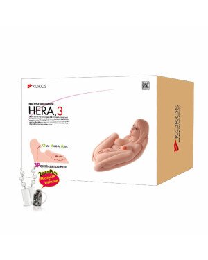 Мастурбатор Kokos Hera 3 2WayPlus з функцією масажу та вібрацією Мастурбатор Kokos Hera 3 2WayPlus з функцією масажу та вібрацією
