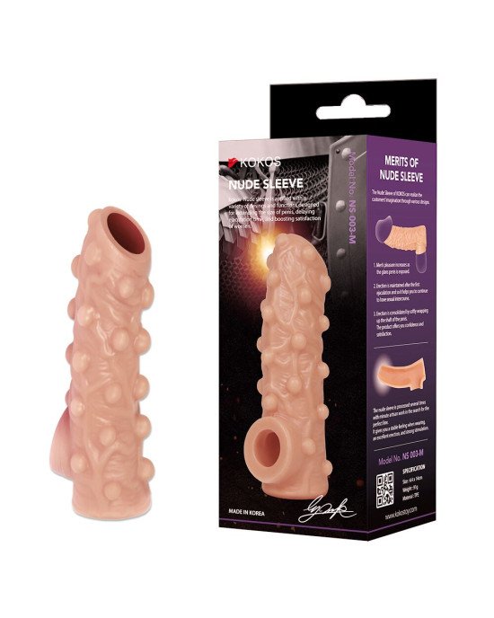 Насадка на член Kokos Nude Sleeve NS 003 M