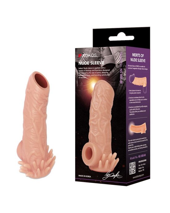 Насадка на член Kokos Nude Sleeve NS 005 M