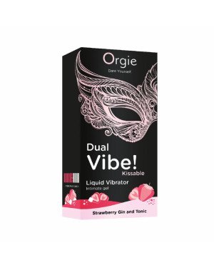 Рідкий вібратор Orgie - Dual Vibe! Strawberry Gin & Tonic Kissable Liquid Vibrator (15 мл) Рідкий вібратор Orgie - Dual Vibe! Strawberry Gin & Tonic Kissable Liquid Vibrator (15 мл)